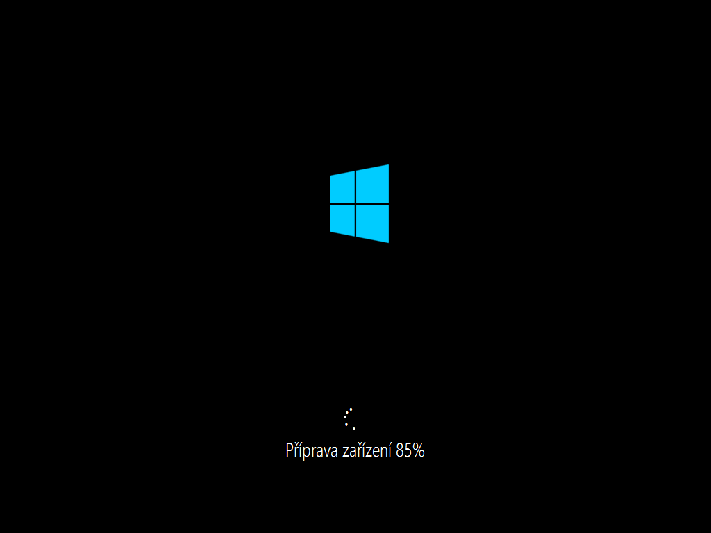 příprava na první spuštění windows 8.1